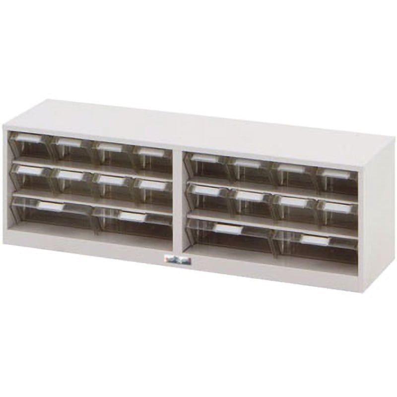PK-803CN パーツキャビネット 山金工業 荷重12kg/段 引出し数:小16個 大4個 外寸法898×250×297mm  PK-803CN