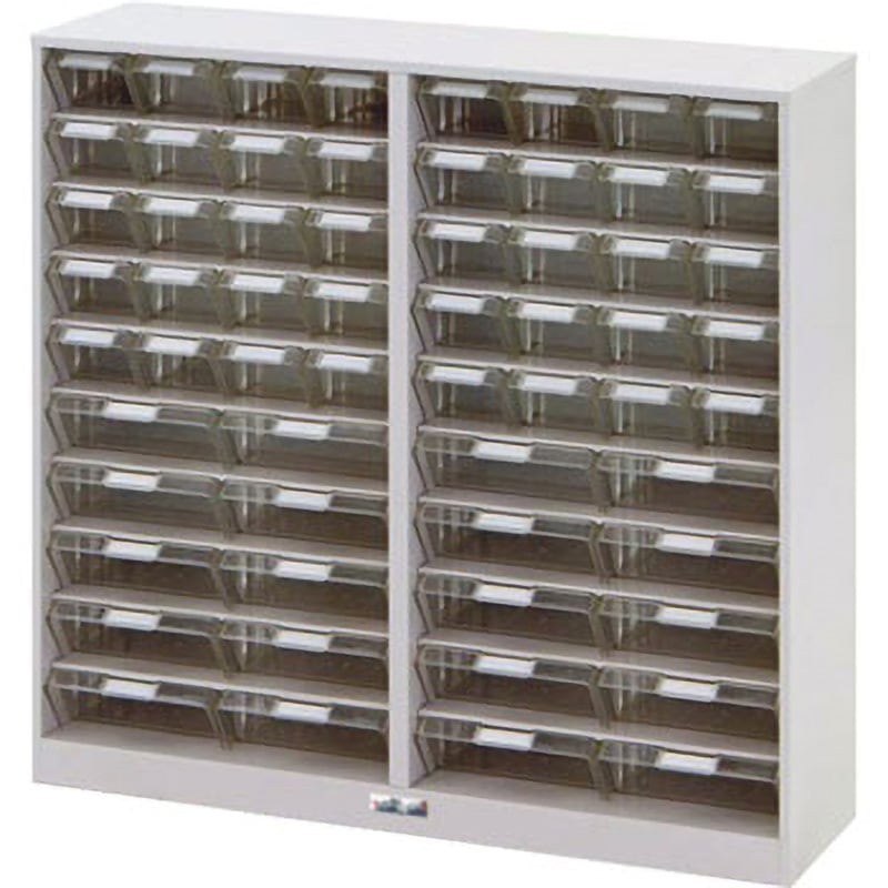 PK-810CN パーツキャビネット 山金工業 荷重12kg/段 引出し数:小40個 大20個 外寸法898×250×880mm  PK-810CN