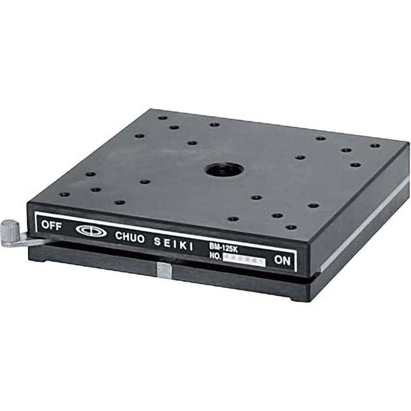 BM-125K-2 レバー式マグネットスタンド 中央精機 寸法(上面)125×125mm