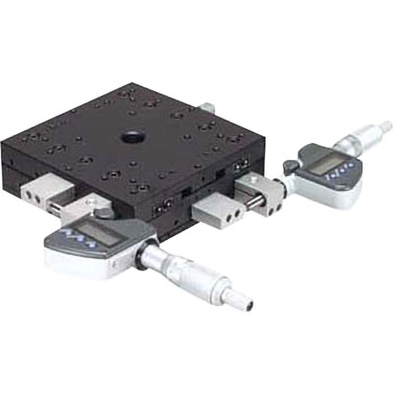 LD-149-S7 X・Y軸スリムステージ 125×125(デジタル表示式マイクロ付)(鉄製) 中央精機 サイド   LD-149-S7