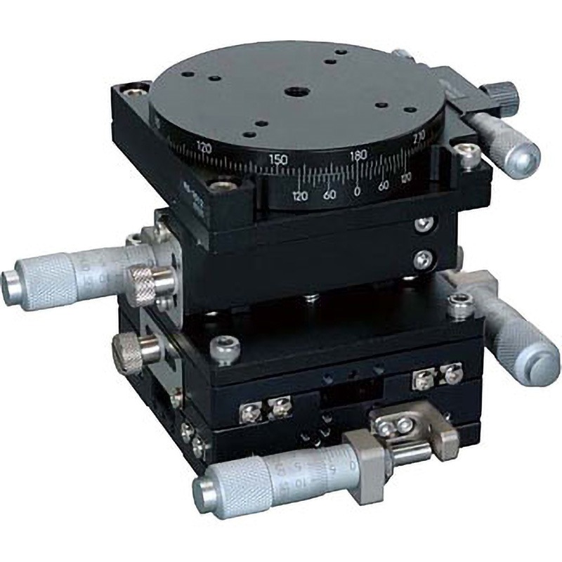 TR-7047-SR1 ハイグレードアルミXYZ回転ステージ Φ70 中央精機 (XY軸)サイド