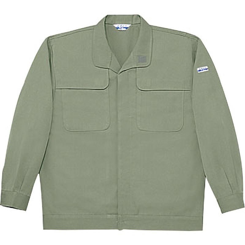 2200 2200 電効切火ジャンパー(秋冬用) 自重堂 名入れ可 エスタミドツイル アースグリーン色 L着丈65cm