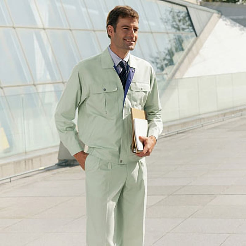 34000 34000 形態安定長袖ブルゾン(春夏用) 自重堂 SSPディオナポプリン スモークグリーン色 LL着丈68cm 6,255円