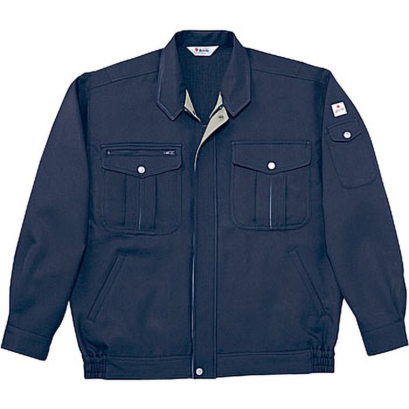 40600 40600 ストレッチブルゾン(秋冬用) 自重堂 名入れ可 裏ウールギャバ ネイビー色 S着丈59cm