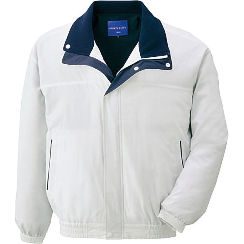 40710 40710 透湿撥水ブルゾン 自重堂 名入れ可 高密度タフタ ホワイト色 S着丈63cm