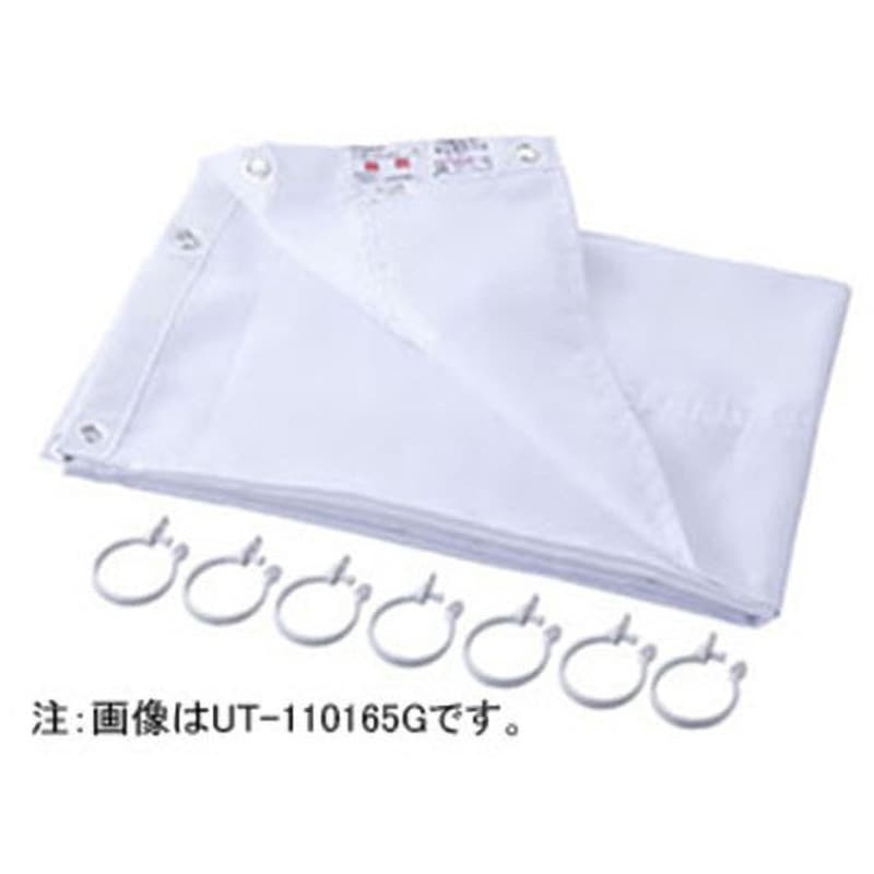 UT-120165G シャワーカーテン INAX(LIXIL) カーテンパイプ(ストレート型)用 ポリエステル(防炎加工) ホワイト色