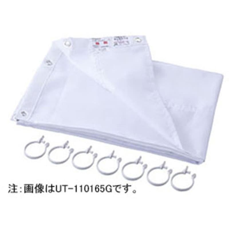 UT-130165G シャワーカーテン INAX(LIXIL) カーテンパイプ(ストレート型)用 ポリエステル(防炎加工) ホワイト色