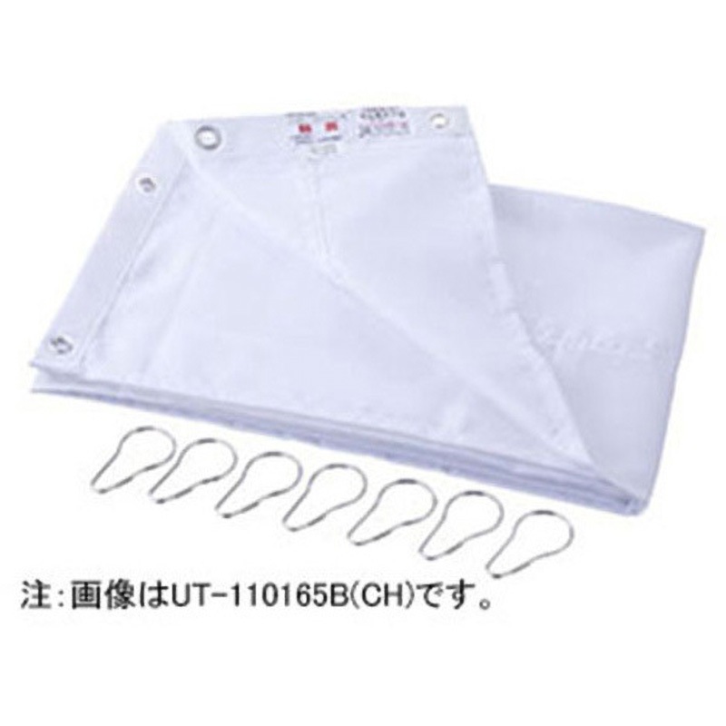 UT-170165B(CH) シャワーカーテン INAX(LIXIL) カーテンパイプ(ラウンド型)用 ポリエステル(防炎加工) ホワイト色