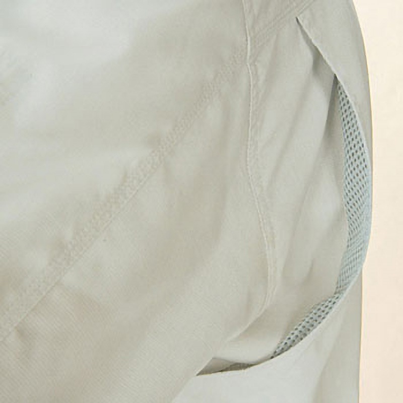 47710 47710 清涼半袖ブルゾン(春夏用) 自重堂 アゼッククロス ライトブルー色 4L着丈70cm