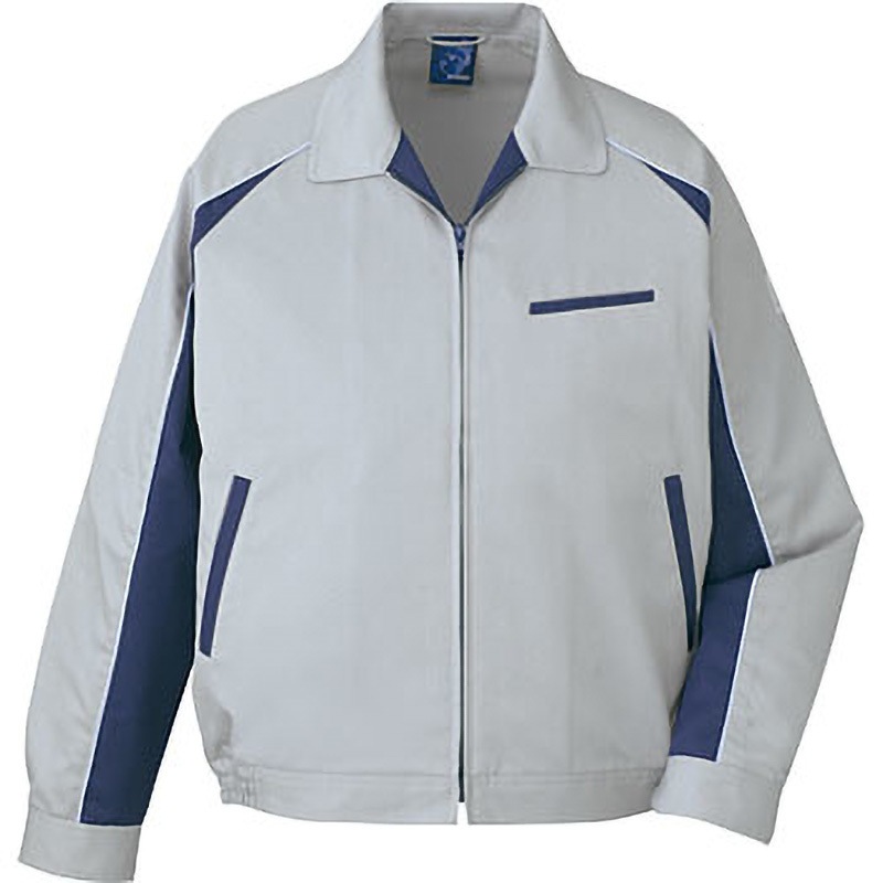 43820 43820 エコ5バリューブルゾン(秋冬用) 自重堂 名入れ可 シルバー色 EL着丈70cm