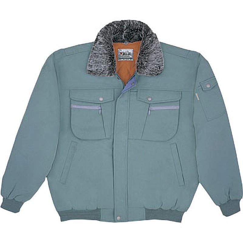 48040 48040 防寒ブルゾン 自重堂 撥水加工 ツイル スモークグリーン色 M着丈67cm 6,549円