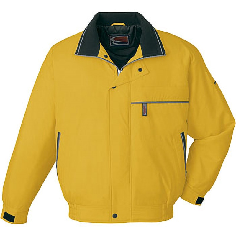 48330 48330 防寒ブルゾン 自重堂 撥水加工 高密度タフタ マスタード色 L着丈70cm