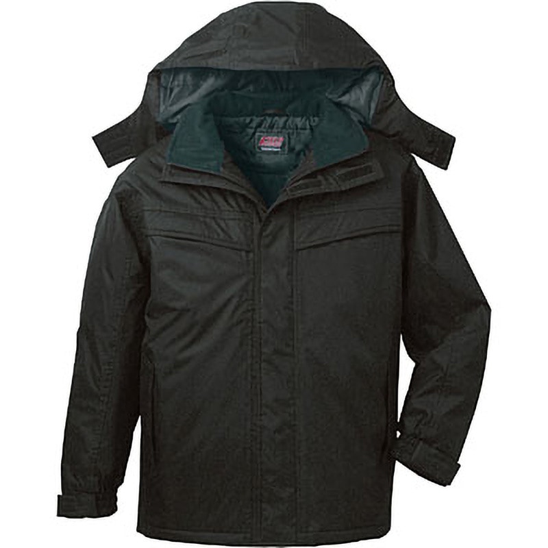 48463 48463 防水防寒コート(フード付) 自重堂 ブラック色 L着丈76cm