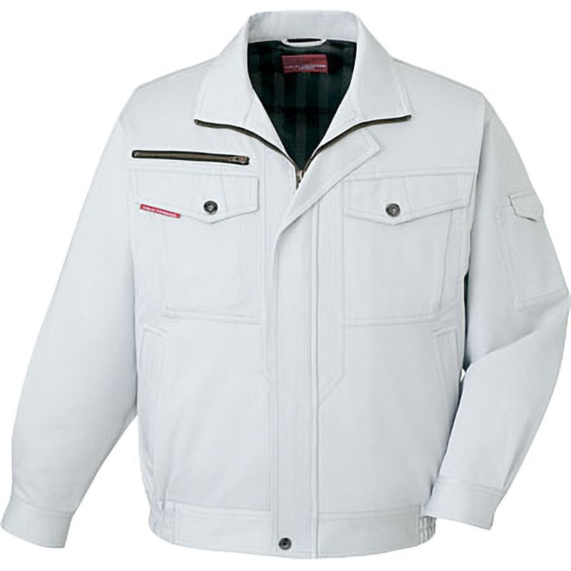 80200 80200 綿100%ストレッチブルゾン(秋冬用) 自重堂 名入れ可 スーパーソフトチノクロス シルバーグレー色 S着丈62cm 5,067円