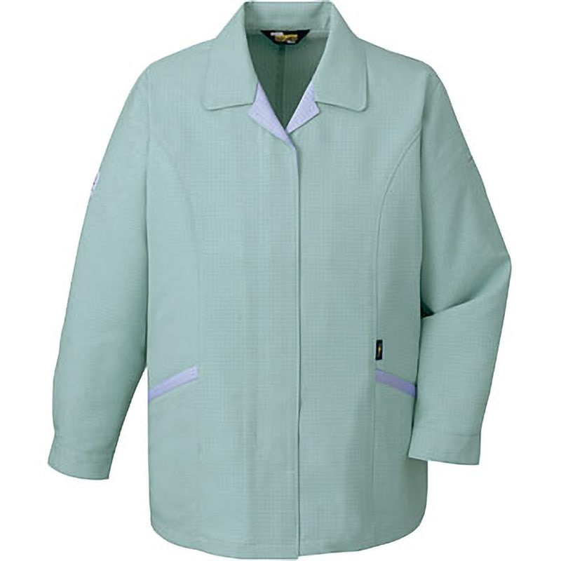 80405 80405 エコ高制電スモック(フロントファスナー仕様) 自重堂 サイズS着丈64cm