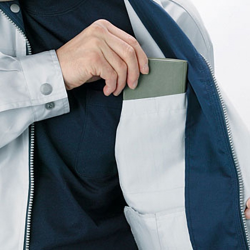 85410 85410 エコ3バリュー半袖ジャンバー(春夏用) 自重堂 半袖ジャンパー ネイビー色 LL着丈68cm