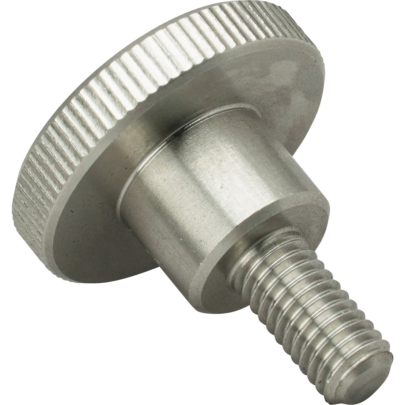 ロープノット　額 RNSMS5-10 ローレットノブ(段付タイプ SUS303 おねじ) 大阪魂 ねじの