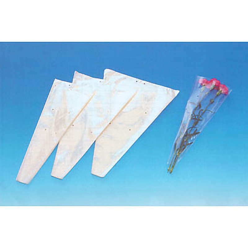 CTF-3 クリップタイプ フラワーキャップ(プラマーク入) 穴あり 1セット(100枚×40パック) 信和 【通販モノタロウ】