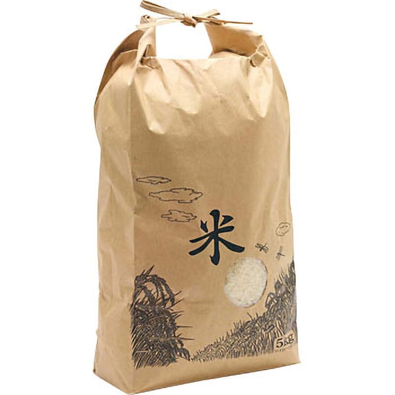 5kg 米バンド 窓付 お米袋 1パック(100枚) シモジマ 【通販サイト