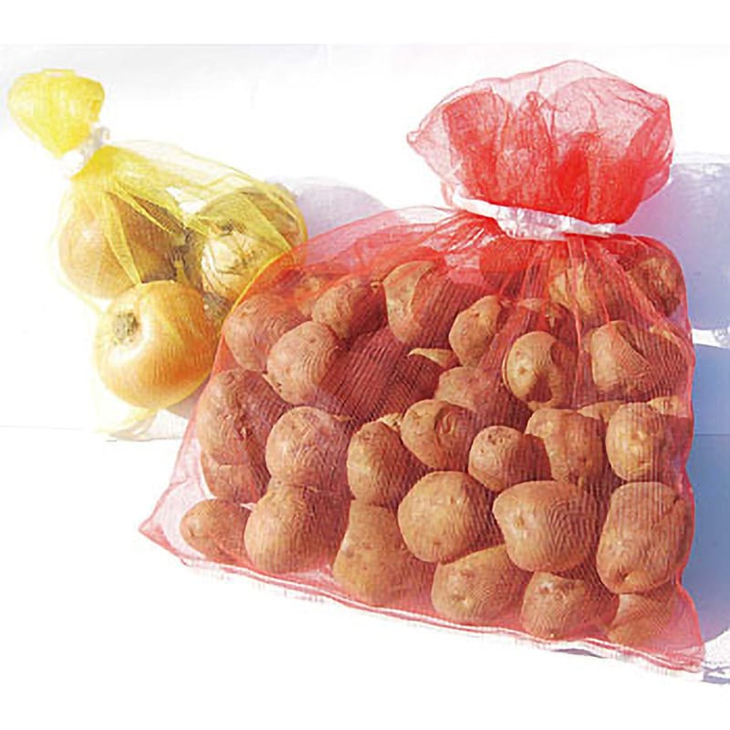 開催中 玉ねぎネット野菜ネット 赤 10枚 10kg 用 収穫袋 シンセイ