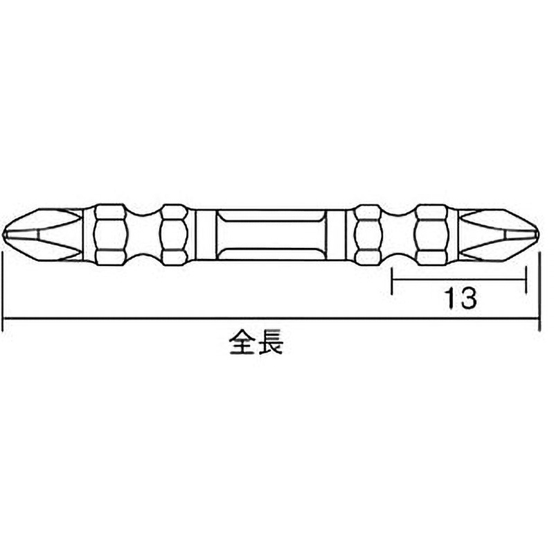 【爆速魔改造 リミッターカット】内装3段用 12tギア＆ネオジウム磁石 ② ARTM-3110 龍靭ビット ANEX 両頭 プラス(+) 刃先マグネットあり