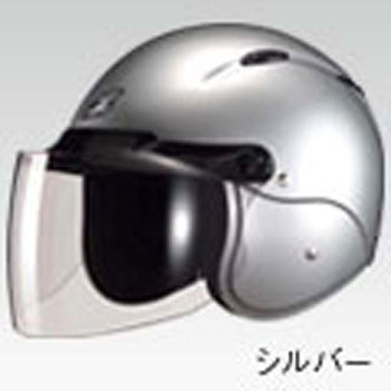 SHOEI ジェットヘルメット シルバー（従来のヘルメット一覧
