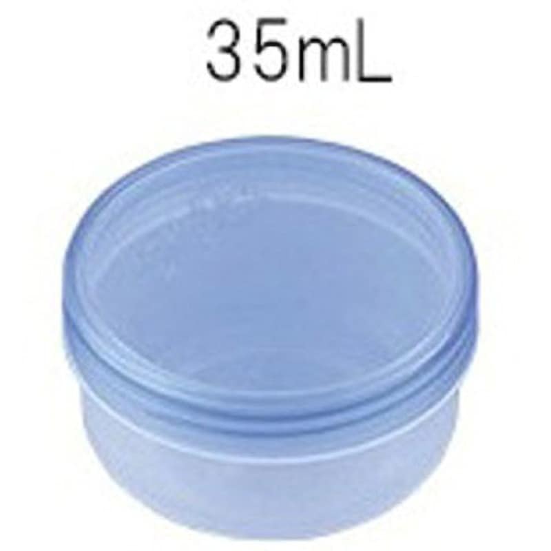 3-54 青クリア UG軟膏壺 アズワン 35mL 1箱(100個) - 【通販