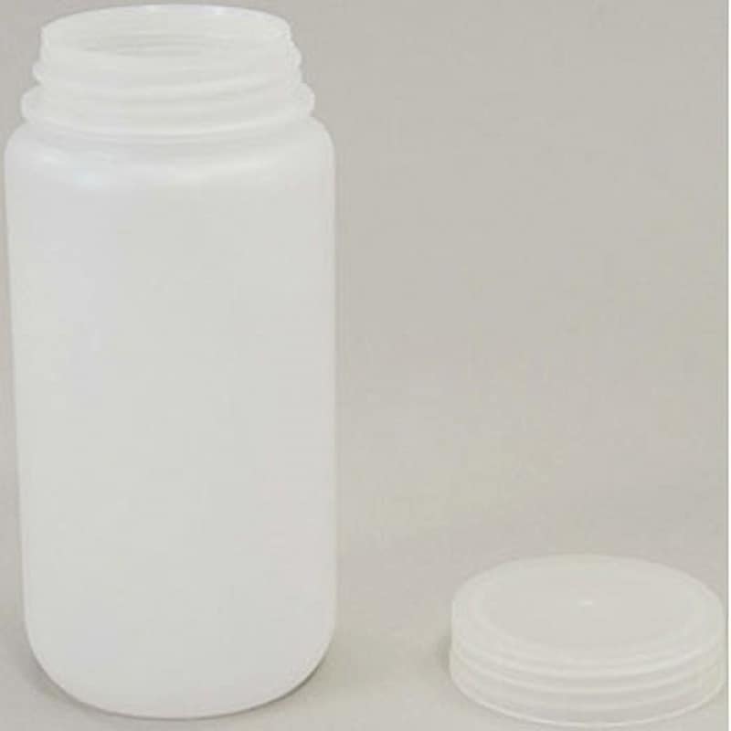 500ml 広口瓶 アズワン 色(本体)白 500mL ねじ規格(GPI)No.63 1個