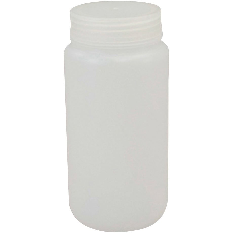 500ml 広口瓶 アズワン 色(本体)白 500mL ねじ規格(GPI)No.63 1個