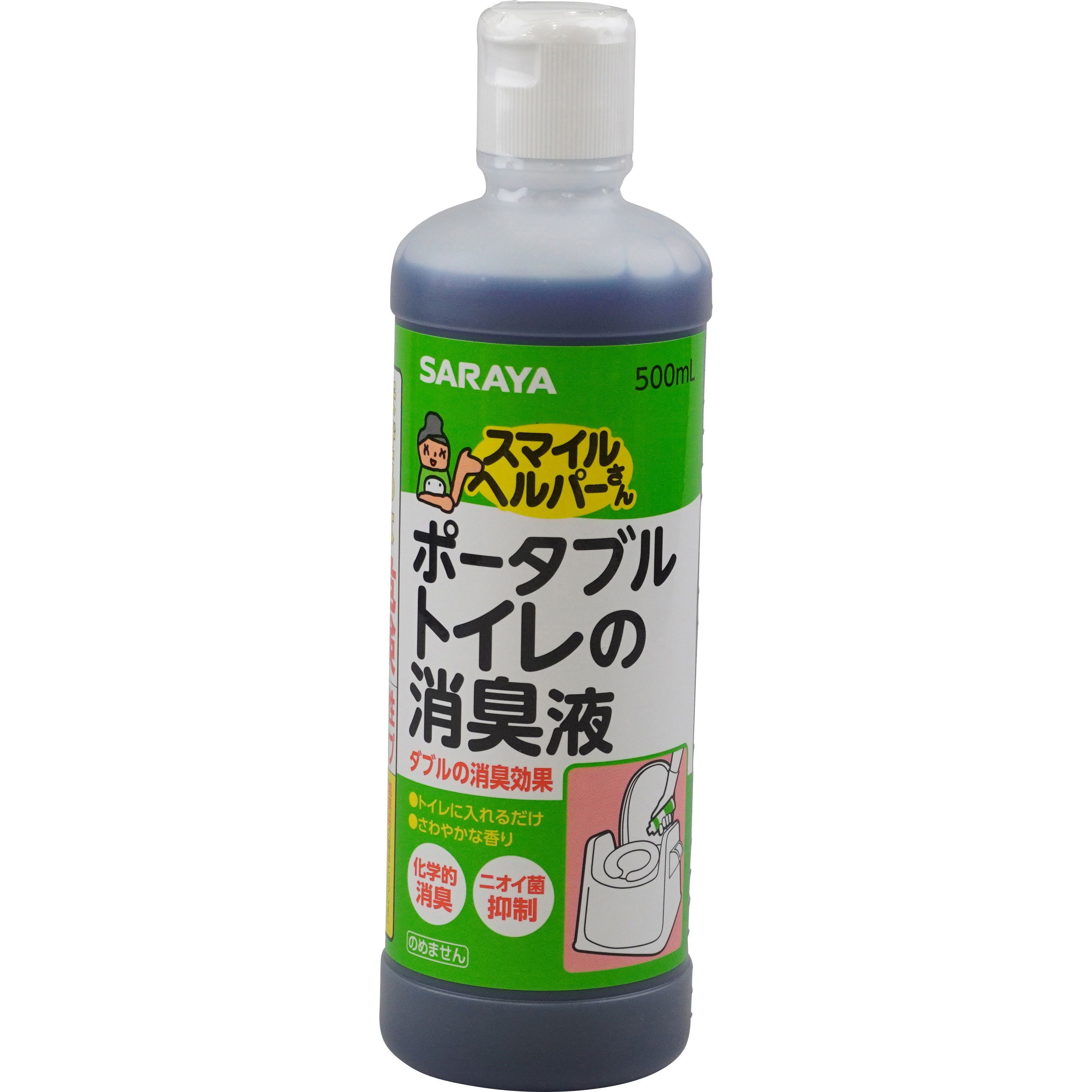 45008 ポータブルトイレの消臭液 1本(500mL) サラヤ(SARAYA) 【通販