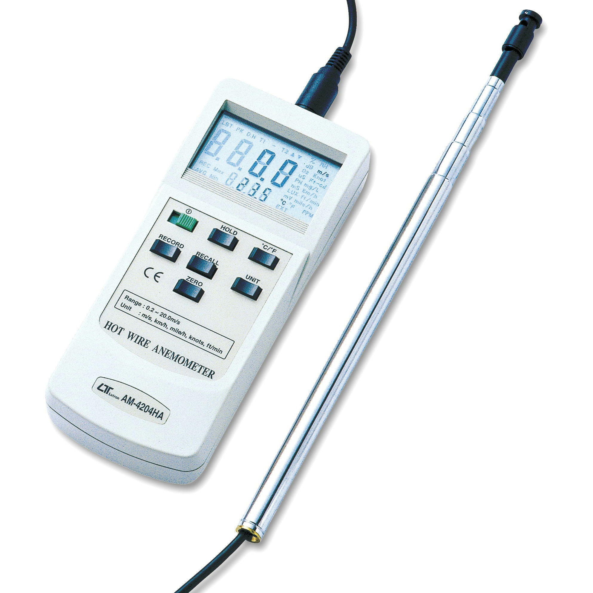 AM-4204HA アネモメーター アイ電子技研 寸法79×38×185mm  AM-4204HA