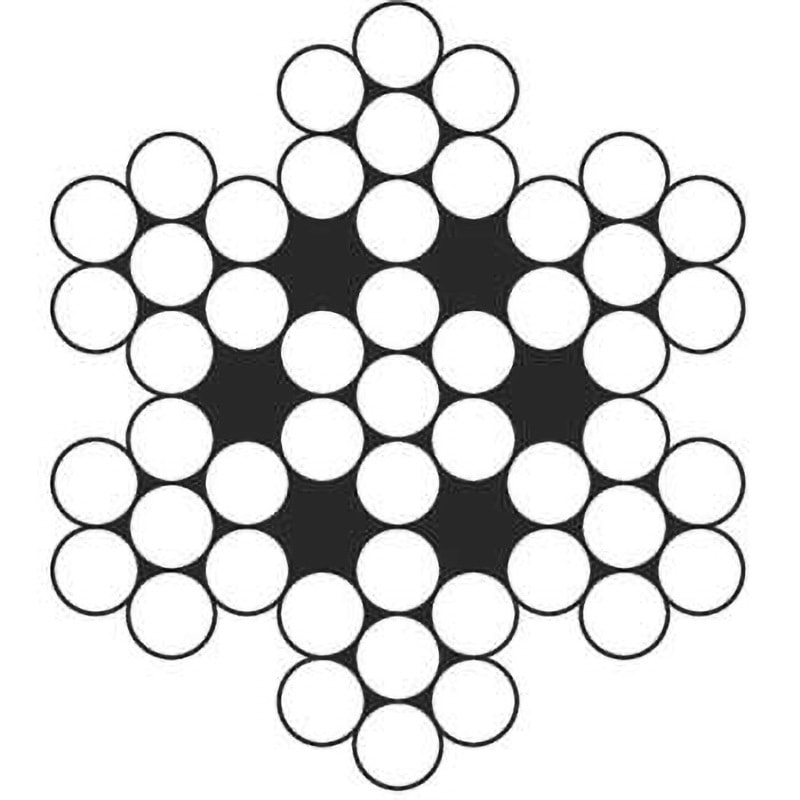 1140C040020 ステンレスワイヤロープ コンドーテック 荷重1.03tf ロープ径4mm長さ20m  1140C040020