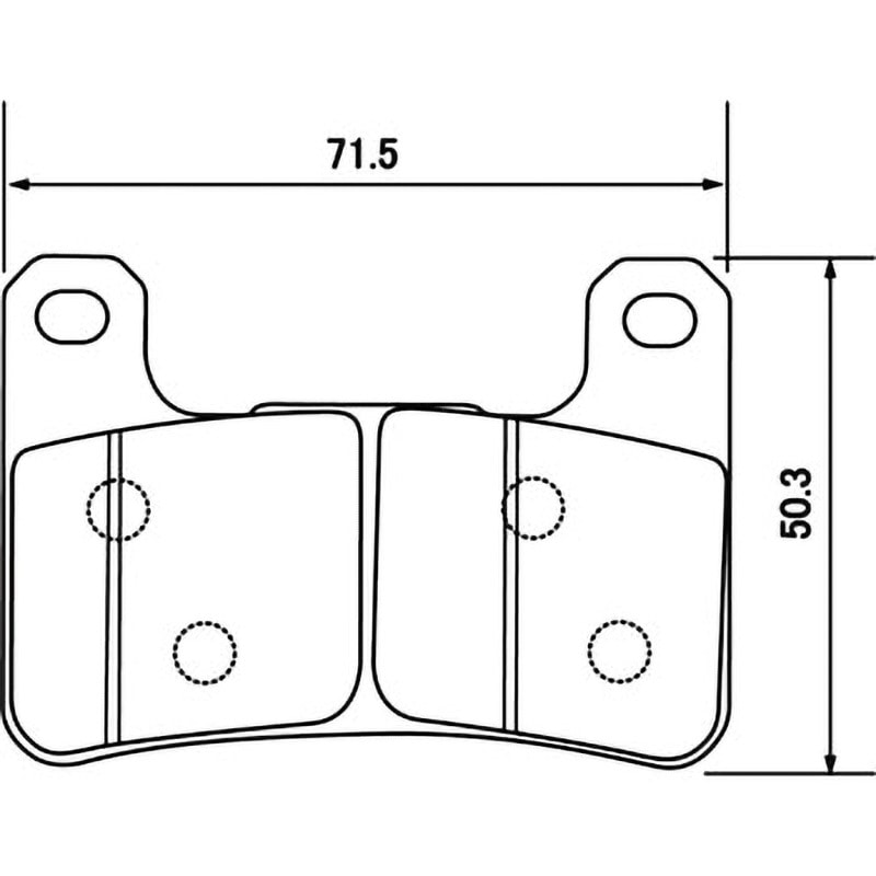 デイトナ 97130 最高を追求するブレーキパッド ゴールデンパッドX