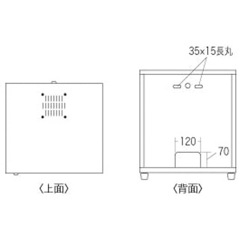 NAS、HDD、ネットワーク機器収納ボックス 高さ508mm間口450mm奥行420mm CP-KBOX2