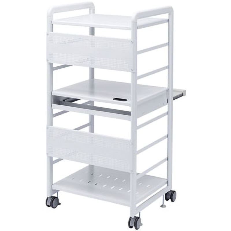 SOHOラック サンワサプライ RAC-S600M (64-0845-40) SOHOラック キャスターあり ライトグレー色 間口638mm奥行550mm高さ1640mm RAC-S600H