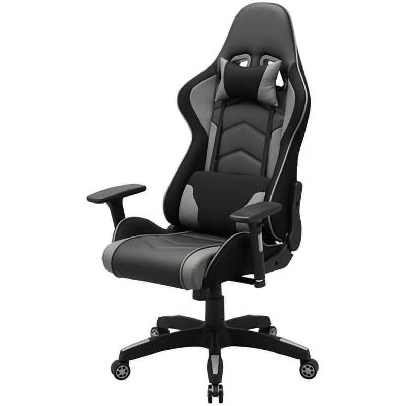 SNC-L18GY ゲーミングチェア サンワサプライ グレー色 高さ1275～1350mm幅675mm奥行660～1250mm  SNC-L18GY