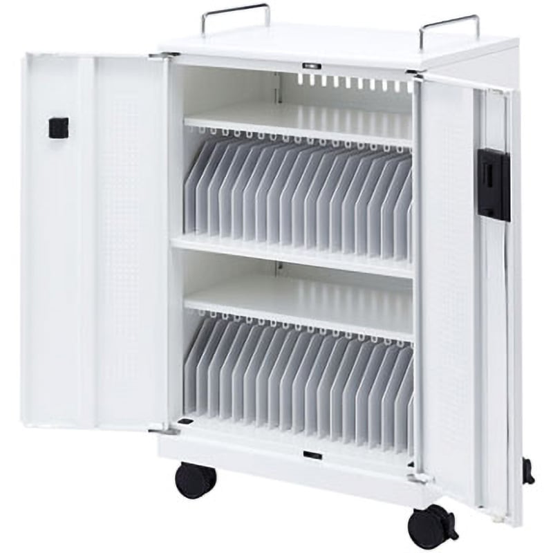 CAI-CAB102W タブレット収納キャビネット サンワサプライ 収納数40 幅