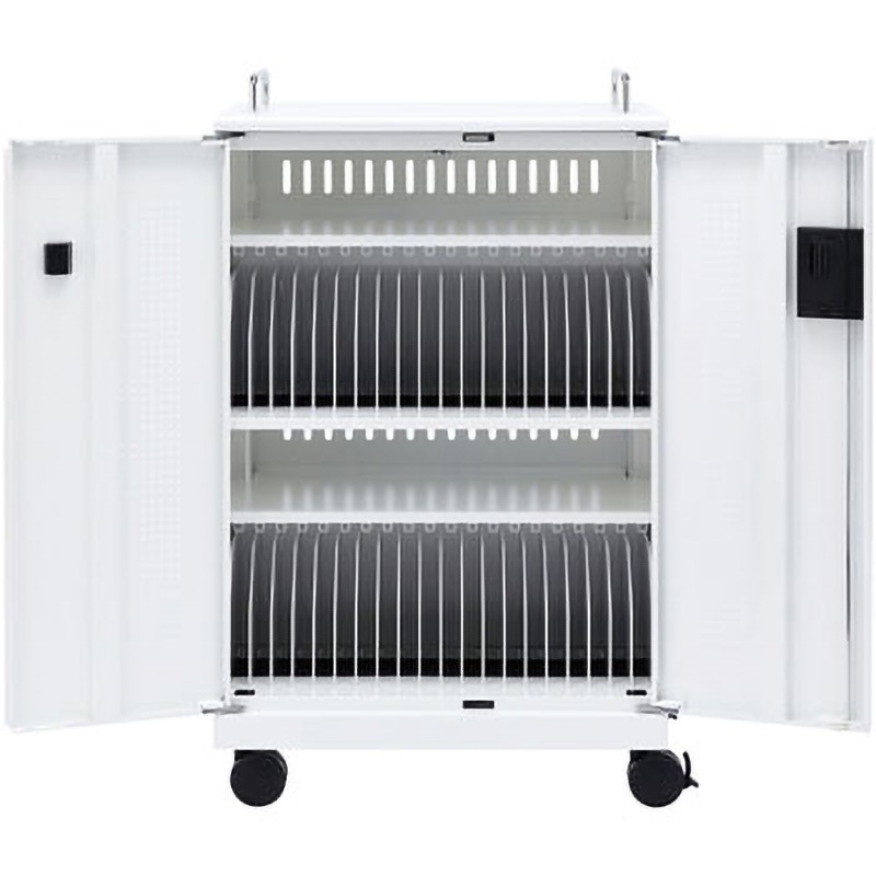 CAI-CAB102W タブレット収納キャビネット サンワサプライ 収納数40 幅