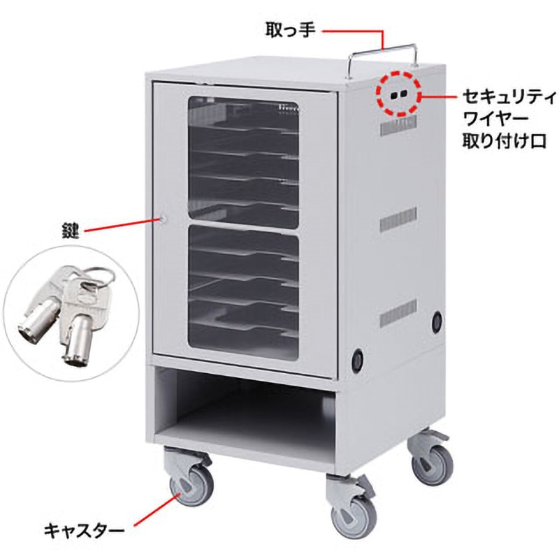 CAI-CAB23 タブレット収納保管庫 サンワサプライ 本体幅500mm奥行510mm