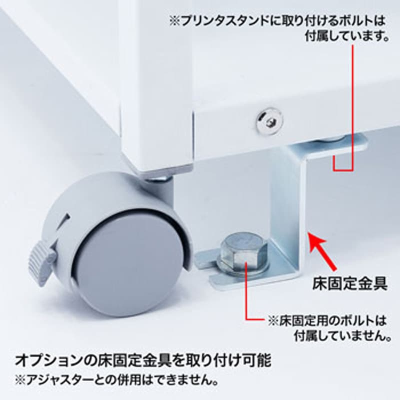 プリンタスタンド キャスターあり 本体幅500mm奥行500mm高さ700mm LPS-T5050