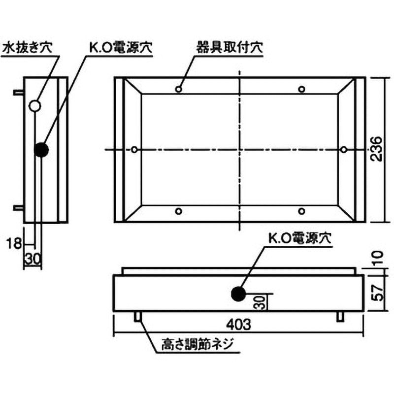 FK11726 LED誘導灯 取付ボックス 1個 Panasonic(パナソニック) 【通販