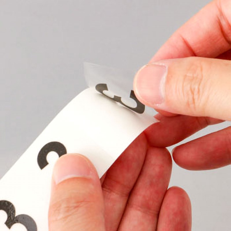 ステッカー 数字 透明 モノタロウ 寸法30×30mm 1セット - 【通販