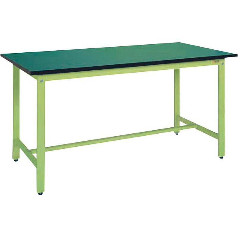 KSD-096FE 軽量作業台KSDタイプ(改正RoHS指令 制限物質10種対応) サカエ 荷重300kg グリーン サカエグリーン 間口900mm奥行600mm高さ900mm
