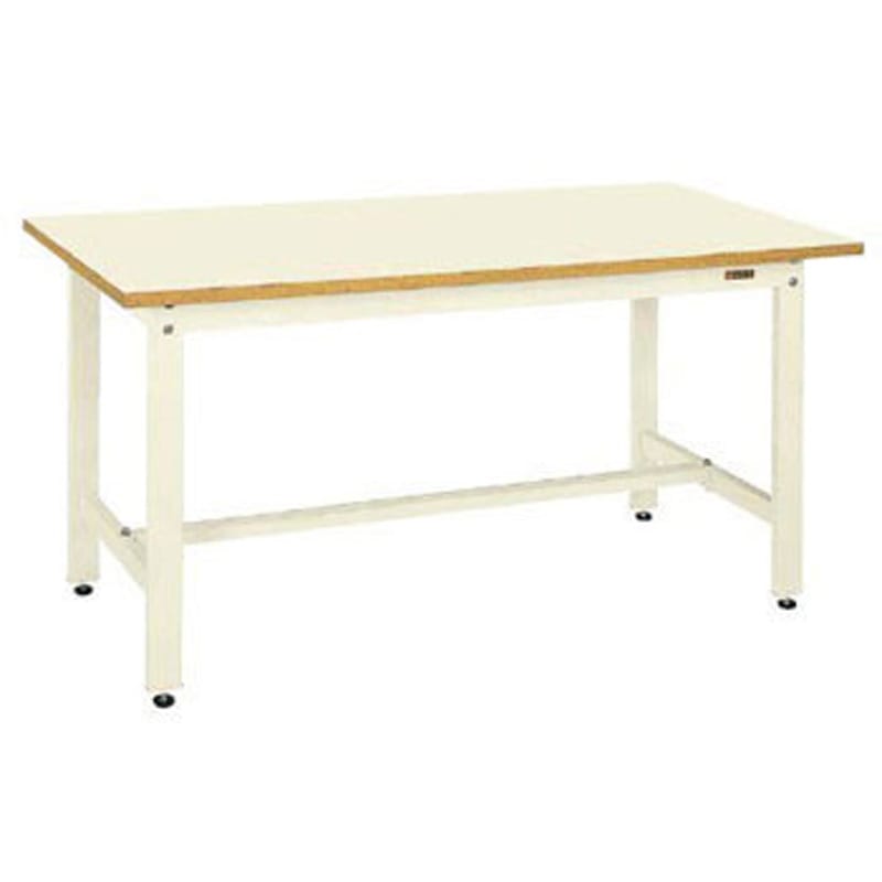 CS-097PI 中量作業台(CSタイプ/耐荷重500kg/メラミン天板/H740/固定式) サカエ 組立式 アイボリー 対応 間口900mm奥行750mm  CS-097PI