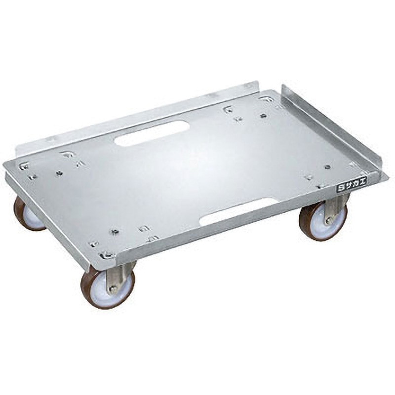 SUC4-1SU ステンレスキャリー サカエ SUS430製 65Φナイロン車(スチール金具)   SUC4-1SU