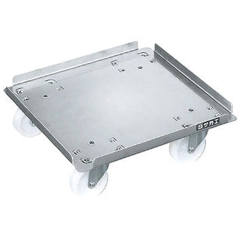 SUC4-2SU ステンレスキャリー サカエ SUS430製 65Φナイロン車(スチール金具)   SUC4-2SU