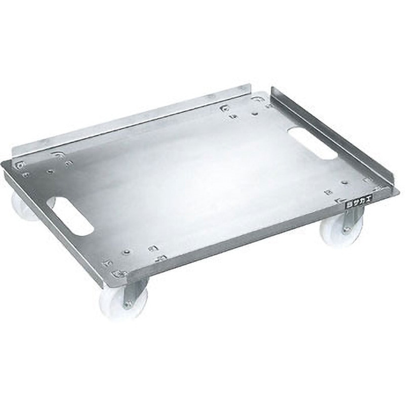 SUC4-5SU ステンレスキャリー サカエ SUS430製 65Φナイロン車(スチール金具)   SUC4-5SU