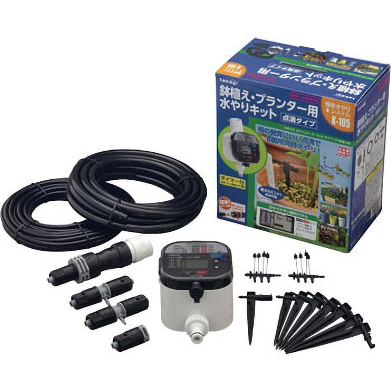 タカギ 自動水やり スターターキットタイマー付(鉢植え用) GKK105 GKK105 水やりスターターキットタイマー付(鉢植え用) 1個 タカギ