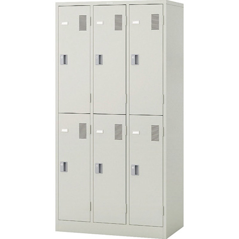 LK6N-AW ロッカー ナイキ ウォームホワイト色 鍵あり 人数6人用   LK6N-AW