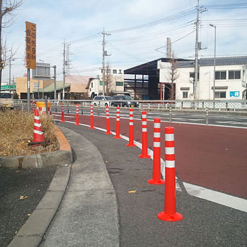 1本】ポリウレタン製ソフトコーンM/視線誘導標 【取り外し式